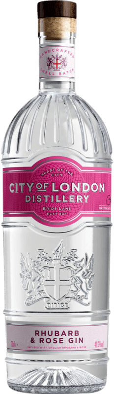 Free Shipping | Gin Heaven Hill City of London Rhubarb & Rose Gin United Kingdom 70 cl