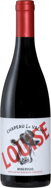 14,95 € Spedizione Gratuita | Vino rosso Hecht & Bannier Chapeau la Vache Louise A.O.C. Minervois