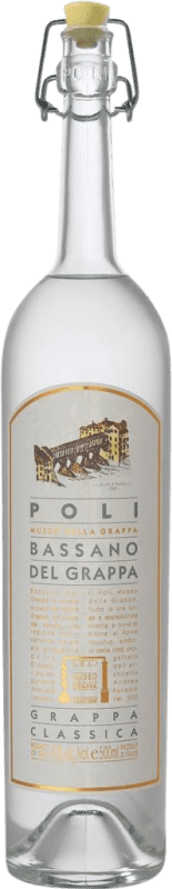 Envio grátis | Aguardente Grappa Jacopo Poli Bassano Classica I.G.T. Venezia Venecia Itália Merlot, Cabernet Sauvignon Garrafa Medium 50 cl