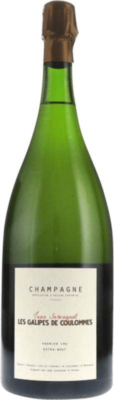 Envoi gratuit | Blanc mousseux Jean Servagnat. Les Galipes de Coulommes Premier Cru Extra- Brut A.O.C. Champagne Champagne France Chardonnay, Pinot Meunier Bouteille Magnum 1,5 L