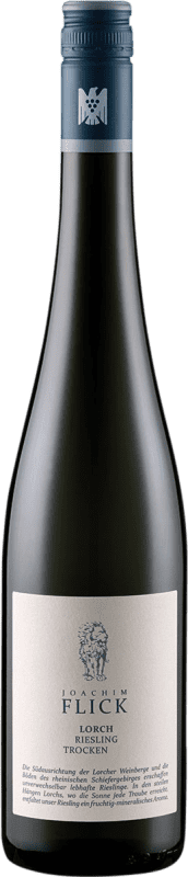 Envío gratis | Vino Blanco Joachim Flick Lorcher Trocken — Seco VDP Ortswein — Vino de Village Q.b.A. Rheingau Rheingau Alemania Riesling 75 cl