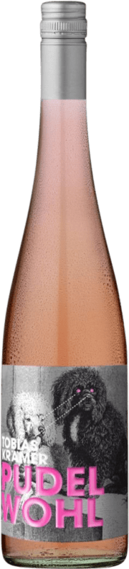 Kostenloser Versand | Rosé-Wein Krämer Straight Pudelwohl Rosé Q.b.A. Rheinhessen Rheinhessen Deutschland Merlot, Spätburgunder 75 cl