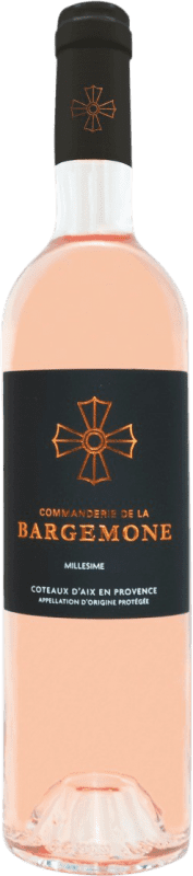 Бесплатная доставка | Розовое вино La Bargemone Commanderie Rosé — Розе A.O.C. Coteaux d'Aix-en-Provence Прованс Франция Garnacha — Гренаш, Nebbiolo — Неббиоло, Cinsault — Сансо 75 cl