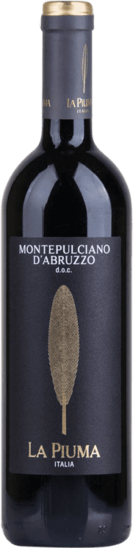 9,95 € Spedizione Gratuita | Vino rosso La Piuma D.O.C. Montepulciano d'Abruzzo