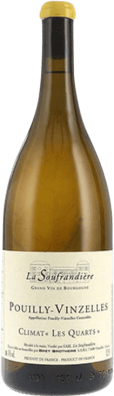 Envio grátis | Vinho branco La Soufrandière Climat les Quarts A.O.C. Pouilly-Vinzelles Borgonha França Chardonnay Garrafa Magnum 1,5 L