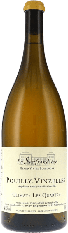 148,95 € Spedizione Gratuita | Vino bianco La Soufrandière Climat les Quarts A.O.C. Pouilly-Vinzelles Bottiglia Magnum 1,5 L