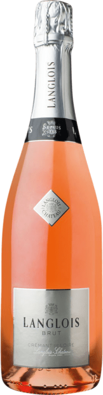 送料無料 | ロゼスパークリングワイン Château Langlois Rosé Brut A.O.C. Crémant de Loire ロワール フランス Cabernet Franc, Nebbiolo 75 cl