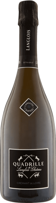 36,95 € 免费送货 | 白起泡酒 Château Langlois Quadrille Lie Domaine de Grand Maison A.O.C. Crémant de Loire