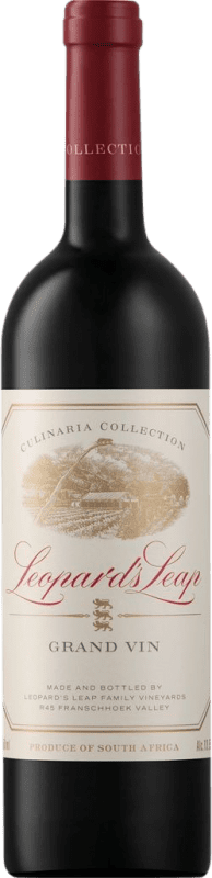 Бесплатная доставка | Красное вино Leopard's Leap Culinaria Grand Vin W.O. Western Cape Western Cape South Coast Южная Африка Merlot — Мерло, Cabernet Sauvignon — Каберне Совиньон, Cabernet Franc — Каберне Фран, Malbec — Мальбек, Petit Verdot 75 cl
