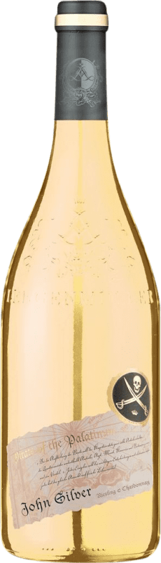 11,95 € Envío gratis | Vino blanco Lergenmüller John Silver Riesling & Chardonnay Seco Q.b.A. Pfälz
