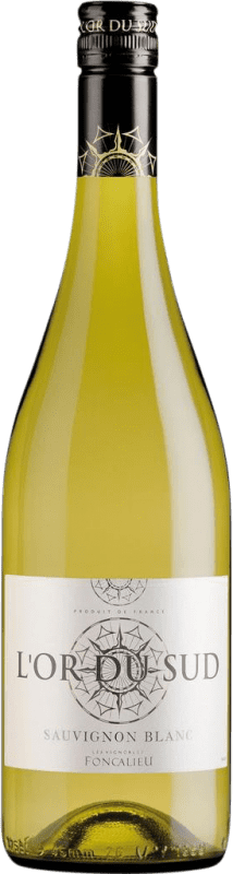 Бесплатная доставка | Белое вино Les Vignobles Foncalieu I.G.P. Vin de Pays d'Oc Бордо Франция Sauvignon White 75 cl