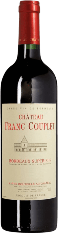 9,95 € | Красное вино Les Vins de Saint Saturnin Château Franc Couplet A.O.C. Bordeaux Supérieur Бордо Франция Merlot, Cabernet Sauvignon, Cabernet Franc 75 cl