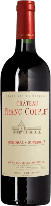 12,95 € Envío gratis | Vino tinto Les Vins de Saint Saturnin Château Franc Couplet A.O.C. Bordeaux Supérieur