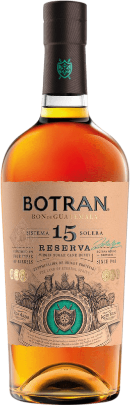 免费送货 | 朗姆酒 Licorera Quezalteca Botran 1893 预订 Quetzaltenango 危地马拉 15 岁 70 cl