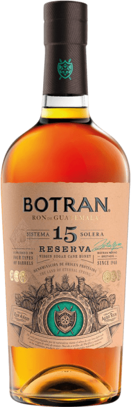 39,95 € | Ром Licorera Quezalteca Botran 1893 Резерва Quetzaltenango Гватемала 15 Лет 70 cl
