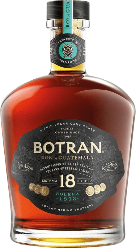 48,95 € | Ron Licorera Quezalteca Botran 1893 Solera Quetzaltenango Guatemala 18 Años 70 cl