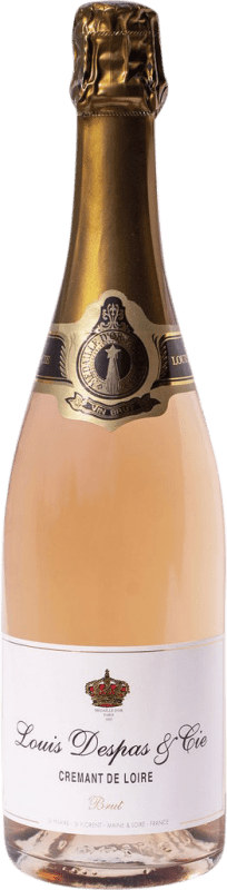 16,95 € | ロゼスパークリングワイン Louis Despas Rosé Brut A.O.C. Crémant de Loire ロワール フランス Cabernet Franc 75 cl