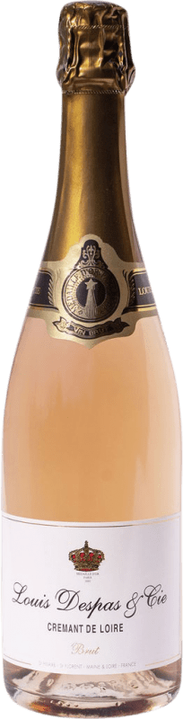 Free Shipping | Rosé Sparkling Wine Louis Despas Brut Rosé A.O.C. Crémant de Loire Loire France Cabernet Franc 75 cl
