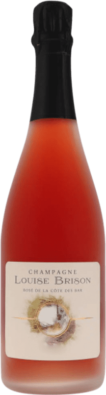 86,95 € Spedizione Gratuita | Spumante rosato Louise Brison Rosé de la Côte des Bar Brut Nature A.O.C. Champagne