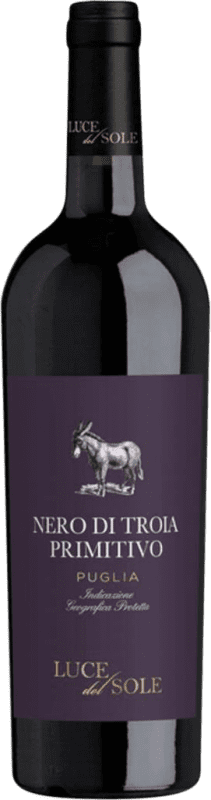 18,95 € Envio grátis | Vinho tinto Luce del Sole Nero di Troia Primitivo I.G.T. Puglia