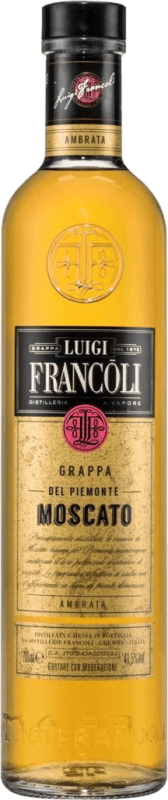 Envio grátis | Aguardente Grappa Luigi Francoli Barrique Piemonte Itália Mascate 70 cl