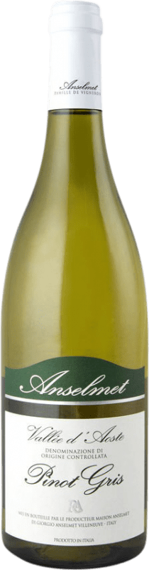 Envio grátis | Vinho branco Anselmet D.O.C. Valle d'Aosta Itália Pinot Cinza 75 cl