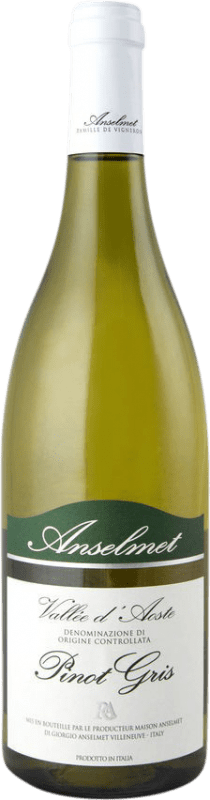 Free Shipping | White Wine Anselmet D.O.C. Valle d'Aosta Italy Pinot Gris 75 cl