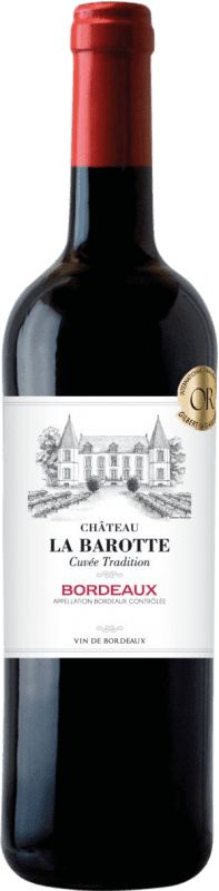 Бесплатная доставка | Белое вино Maison Le Star Château la Barotte A.O.C. Bordeaux Бордо Франция Merlot, Cabernet Sauvignon 75 cl Без алкоголя