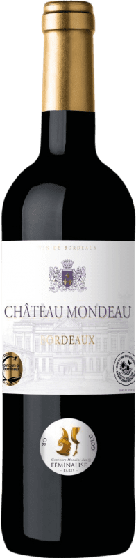 Бесплатная доставка | Белое вино Maison Le Star Château Mondeau A.O.C. Bordeaux Бордо Франция Merlot, Cabernet Sauvignon, Cabernet Franc, Malbec 75 cl Без алкоголя