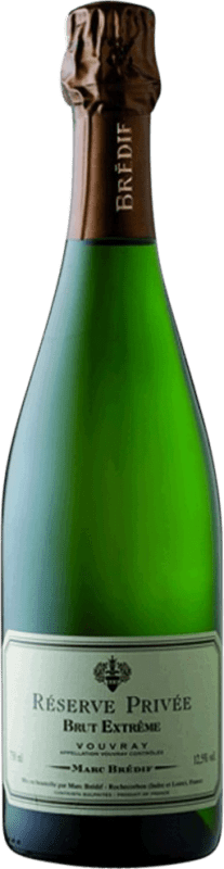 Spedizione Gratuita | Spumante bianco Marc Brédif Extrême Réserve Privée Brut Riserva A.O.C. Vouvray Loire Francia Chenin Bianco 75 cl