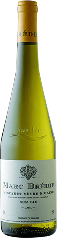 Бесплатная доставка | Белое вино Marc Brédif Sur Lie A.O.C. Muscadet-Sèvre et Maine Луара Франция Muscadet 75 cl