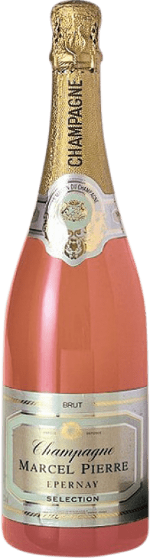 Kostenloser Versand | Rosé Sekt Marcel Pierre Brut — Herb Rosé A.O.C. Champagne Champagner Frankreich Pinot Noir — Spätburgunder, Nebbiolo, Chardonnay 75 cl