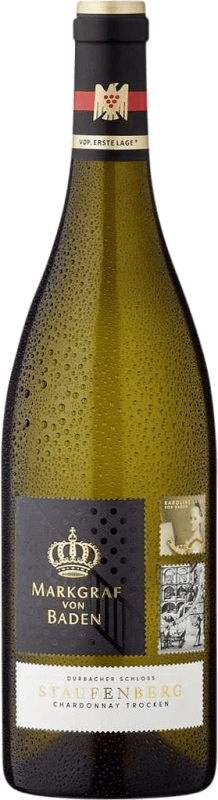 Envío gratis | Vino blanco Markgraf von Baden Durbacher Schloss Staufenberg Seco V.D.P. Erste Lage Baden Alemania Chardonnay 75 cl