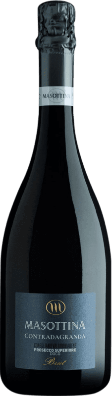 24,95 € Spedizione Gratuita | Spumante bianco Masottina Contrada Granda Superiore Brut D.O.C.G. Prosecco di Conegliano-Valdobbiadene