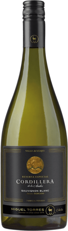 Бесплатная доставка | Белое вино Miguel Torres Cordillera D.O. Valle de Elqui Чили Sauvignon White 75 cl