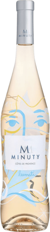47,95 € Kostenloser Versand | Rosé-Wein Château Minuty Cuvée M Rosé Edition Leamati A.O.C. Côtes de Provence Magnum-Flasche 1,5 L