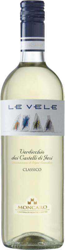 Бесплатная доставка | Белое вино Moncaro Le Vele D.O.C. Verdicchio dei Castelli di Jesi Marcas Италия Verdicchio 75 cl