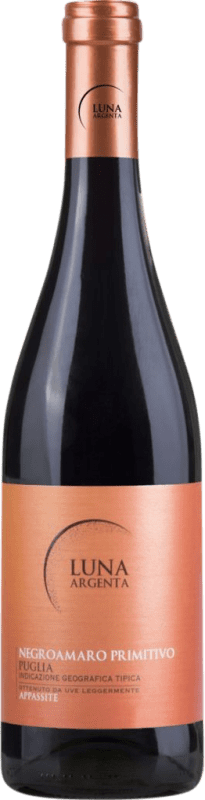 Бесплатная доставка | Красное вино Mondo del Vino Luna Argenta Negroamaro Primitivo Appassite I.G.T. Puglia Апулия Италия Nebbiolo, Negroamaro 75 cl