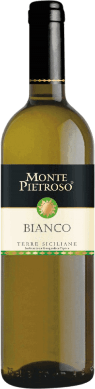 6,95 € | Vino Bianco Monte Pietroso I.G.T. Terre Siciliane Sicilia Italia Chardonnay, Catarratto, Grillo 75 cl