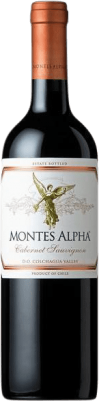 Бесплатная доставка | Красное вино Montes Alpha I.G. Valle Central Центральная долина Чили Merlot — Мерло, Cabernet Sauvignon — Каберне Совиньон Полубутылка 37 cl