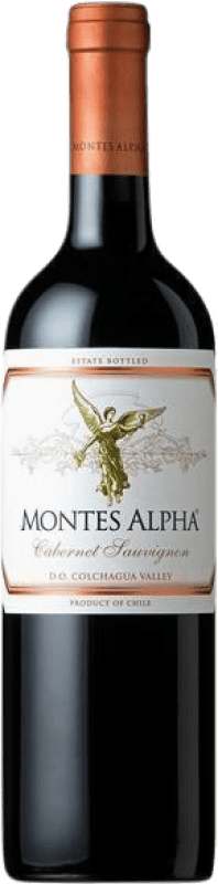 Free Shipping | Red wine Montes Alpha I.G. Valle Central Central Valley Chile Merlot, Cabernet Sauvignon Half Bottle 37 cl