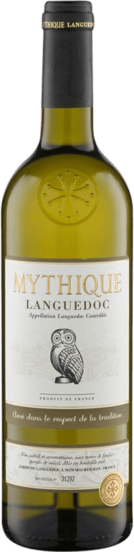 Бесплатная доставка | Белое вино Mythique Blanc A.O.C. Languedoc Лангедок Франция Grenache White, Roussanne, Macabeo, Marsanne 75 cl