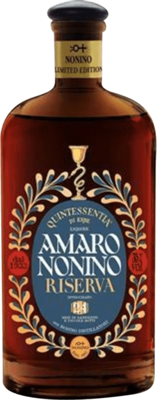 Spedizione Gratuita | Amaretto Nonino Amaro Quintessentia di Erbe in Barriques Gereift Riserva Italia 70 cl