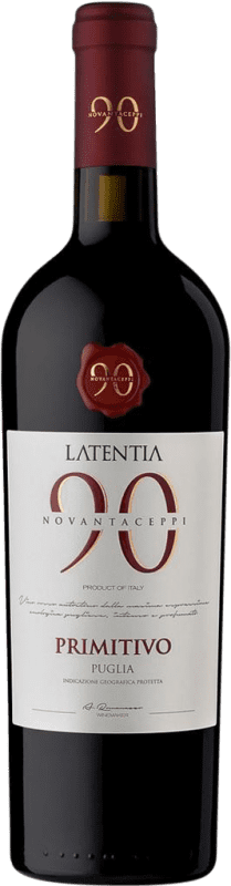 Бесплатная доставка | Красное вино Novantaceppi I.G.T. Puglia Апулия Италия Primitivo 75 cl