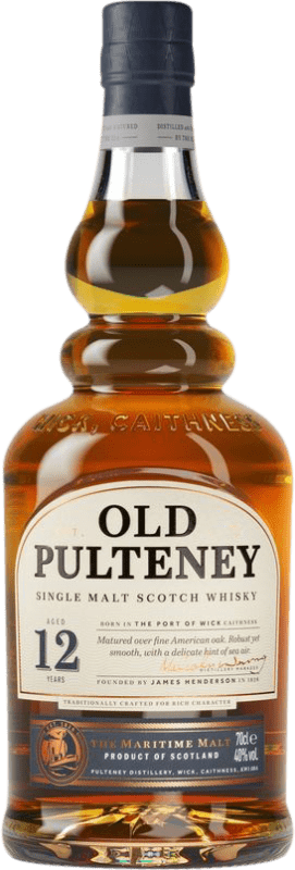 Free Shipping | Whisky Single Malt Old Pulteney United Kingdom 12 Years Miniature Bottle 5 cl