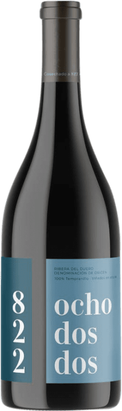 18,95 € Envío gratis | Vino tinto Pagos de Anguix 822 Ocho Dos Dos Tinta del País D.O. Ribera del Duero