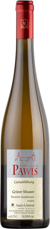 Envoi gratuit | Vin blanc Pawis Sec Saale Unstrut Allemagne Sylvaner 75 cl