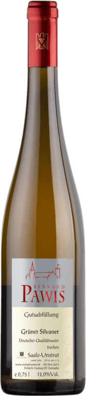 Envío gratis | Vino Blanco Pawis Trocken — Seco Q.b.A. Saale-Unstrut Saale Unstrut Alemania Silvaner 75 cl