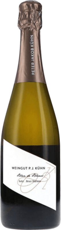 送料無料 | 白スパークリングワイン Peter Jakob Kühn Blanc de Blancs Sekt ブルットの自然 Q.b.A. Rheingau Rheingau ドイツ Nebbiolo, Riesling 75 cl