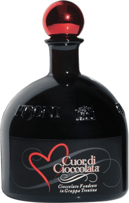 Envío gratis | Licores Pisoni Cuor di Cioccolata Trentino Italia Botella Medium 50 cl